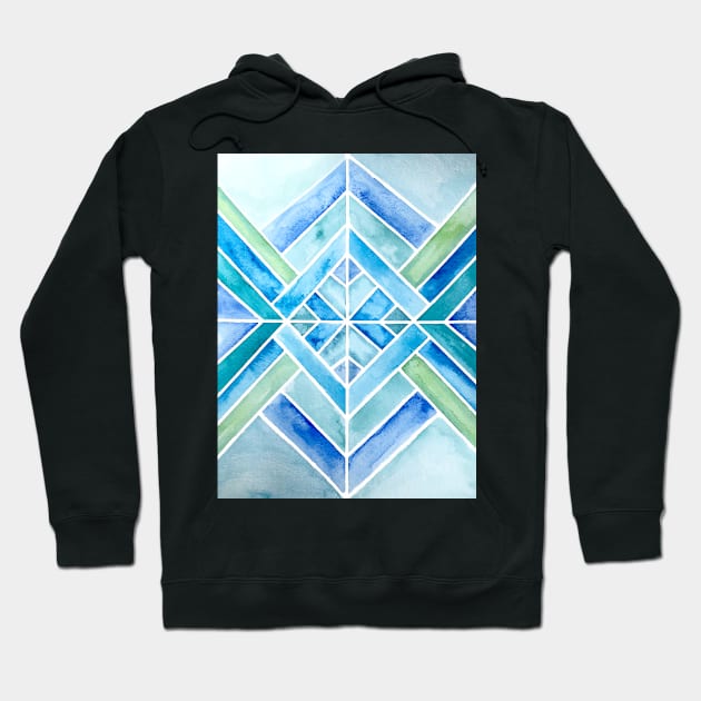 Sea Stain Glass Hoodie by RuthMCreative